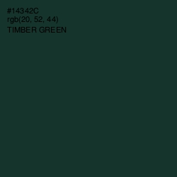 #14342C - Timber Green Color Image