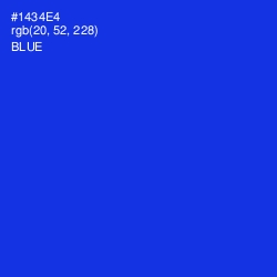 #1434E4 - Blue Color Image