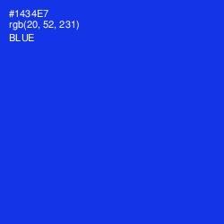 #1434E7 - Blue Color Image