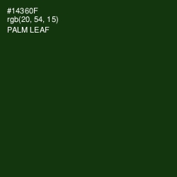 #14360F - Palm Leaf Color Image