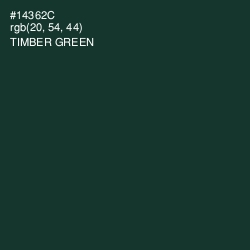 #14362C - Timber Green Color Image