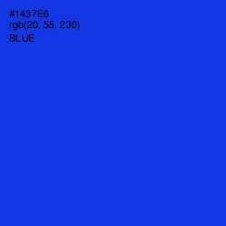 #1437E6 - Blue Color Image