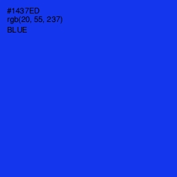 #1437ED - Blue Color Image