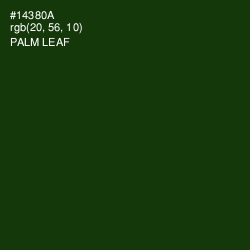 #14380A - Palm Leaf Color Image