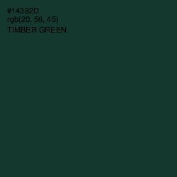 #14382D - Timber Green Color Image