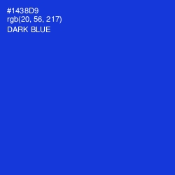 #1438D9 - Dark Blue Color Image