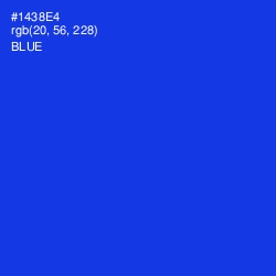 #1438E4 - Blue Color Image