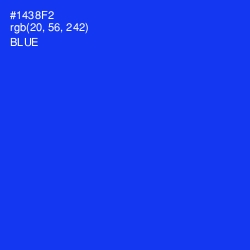 #1438F2 - Blue Color Image