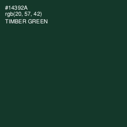 #14392A - Timber Green Color Image