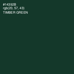 #14392B - Timber Green Color Image