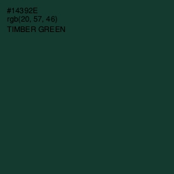 #14392E - Timber Green Color Image