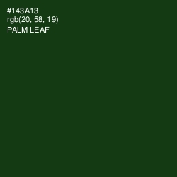 #143A13 - Palm Leaf Color Image