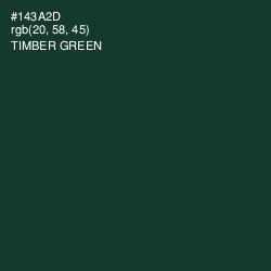 #143A2D - Timber Green Color Image