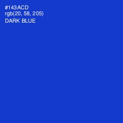 #143ACD - Dark Blue Color Image