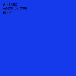 #143AEC - Blue Color Image