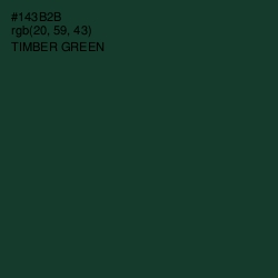 #143B2B - Timber Green Color Image