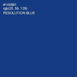 #143B81 - Resolution Blue Color Image
