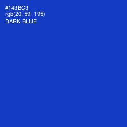 #143BC3 - Dark Blue Color Image