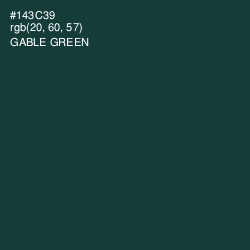 #143C39 - Gable Green Color Image