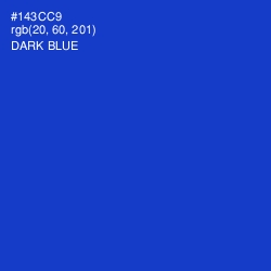 #143CC9 - Dark Blue Color Image