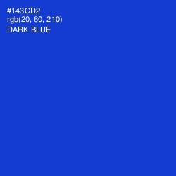 #143CD2 - Dark Blue Color Image