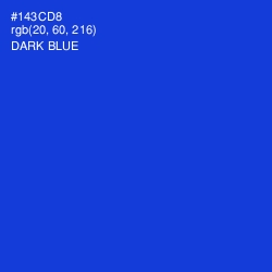 #143CD8 - Dark Blue Color Image