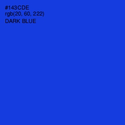 #143CDE - Dark Blue Color Image