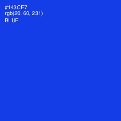 #143CE7 - Blue Color Image