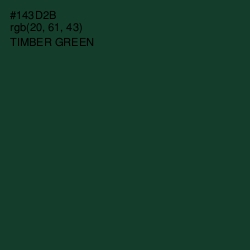 #143D2B - Timber Green Color Image