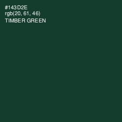 #143D2E - Timber Green Color Image