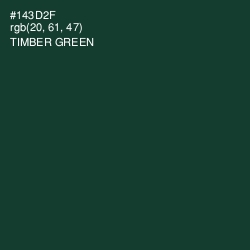 #143D2F - Timber Green Color Image