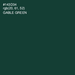 #143D34 - Gable Green Color Image