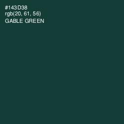 #143D38 - Gable Green Color Image