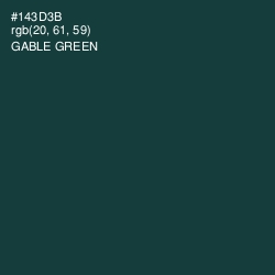 #143D3B - Gable Green Color Image