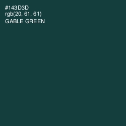 #143D3D - Gable Green Color Image