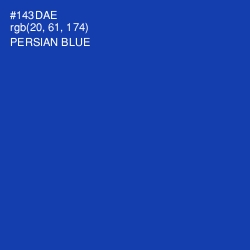 #143DAE - Persian Blue Color Image