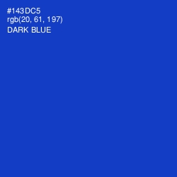 #143DC5 - Dark Blue Color Image