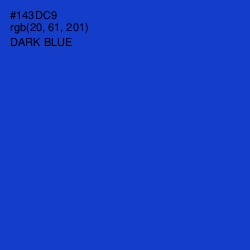 #143DC9 - Dark Blue Color Image