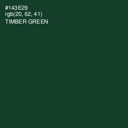 #143E29 - Timber Green Color Image