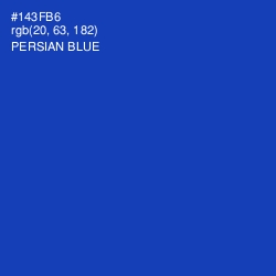 #143FB6 - Persian Blue Color Image