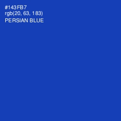 #143FB7 - Persian Blue Color Image