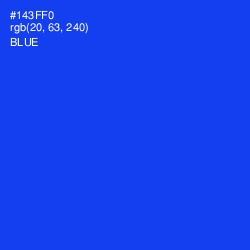 #143FF0 - Blue Color Image