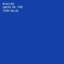 #1441A9 - Tory Blue Color Image