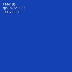 #1441B3 - Tory Blue Color Image