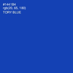 #1441B4 - Tory Blue Color Image