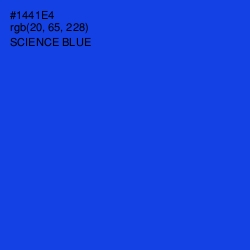 #1441E4 - Science Blue Color Image