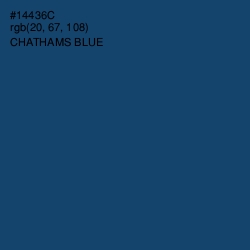 #14436C - Chathams Blue Color Image