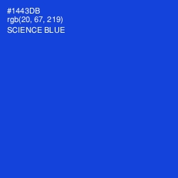 #1443DB - Science Blue Color Image