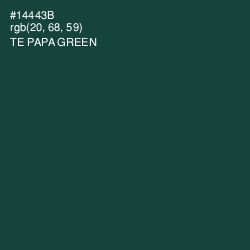 #14443B - Te Papa Green Color Image