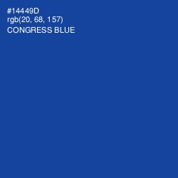 #14449D - Congress Blue Color Image